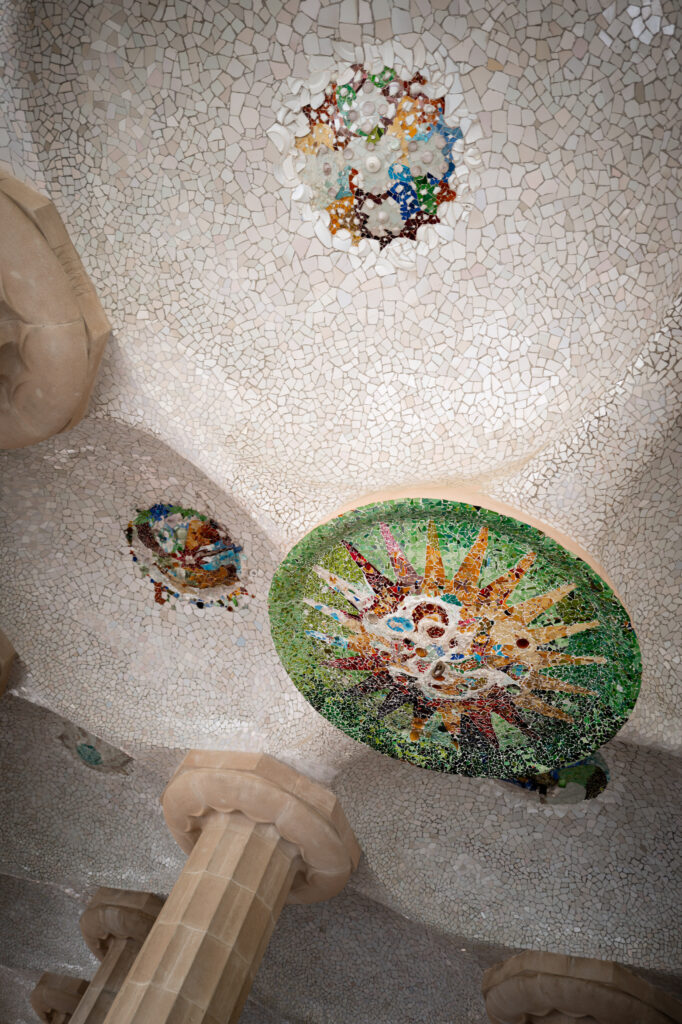 Ceiling at Park Güell